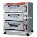 Guangzhou Commercial Edelstahl 1-Schicht 2-Fach Deck Backofen mit Dampf